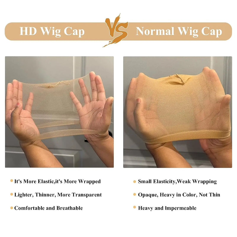 Invisible HD Wig Cap for Lace Front Wigs