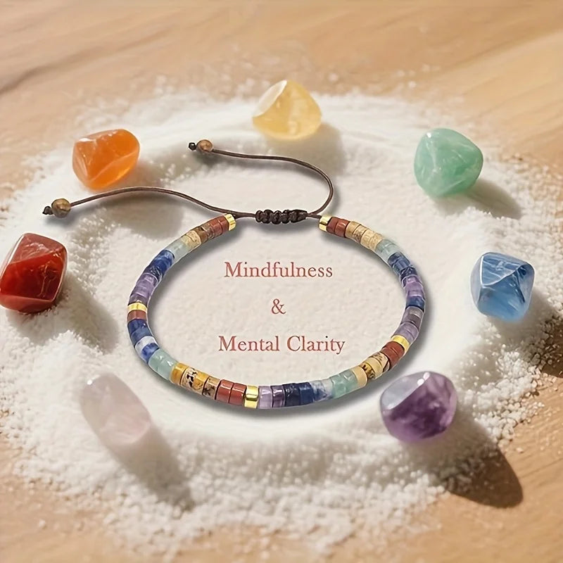 7 Chakra Natural Stone Bracelet