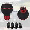 Universal Aluminum Alloy Shift Knob with Leather Grip