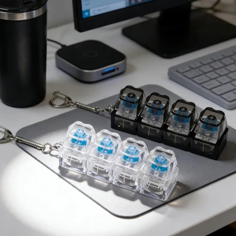 Illuminated Mechanical Keychain Stress Reliever