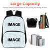 A large capacity backpack featuring internal compartments for sorting and storage, shown with various items.