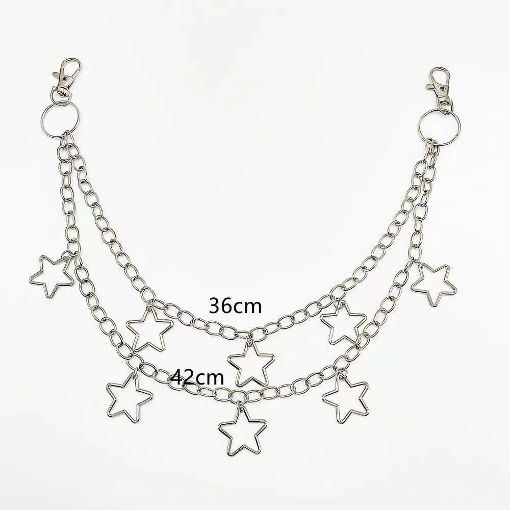 Double Layer Waist Chain for Jeans and Trousers