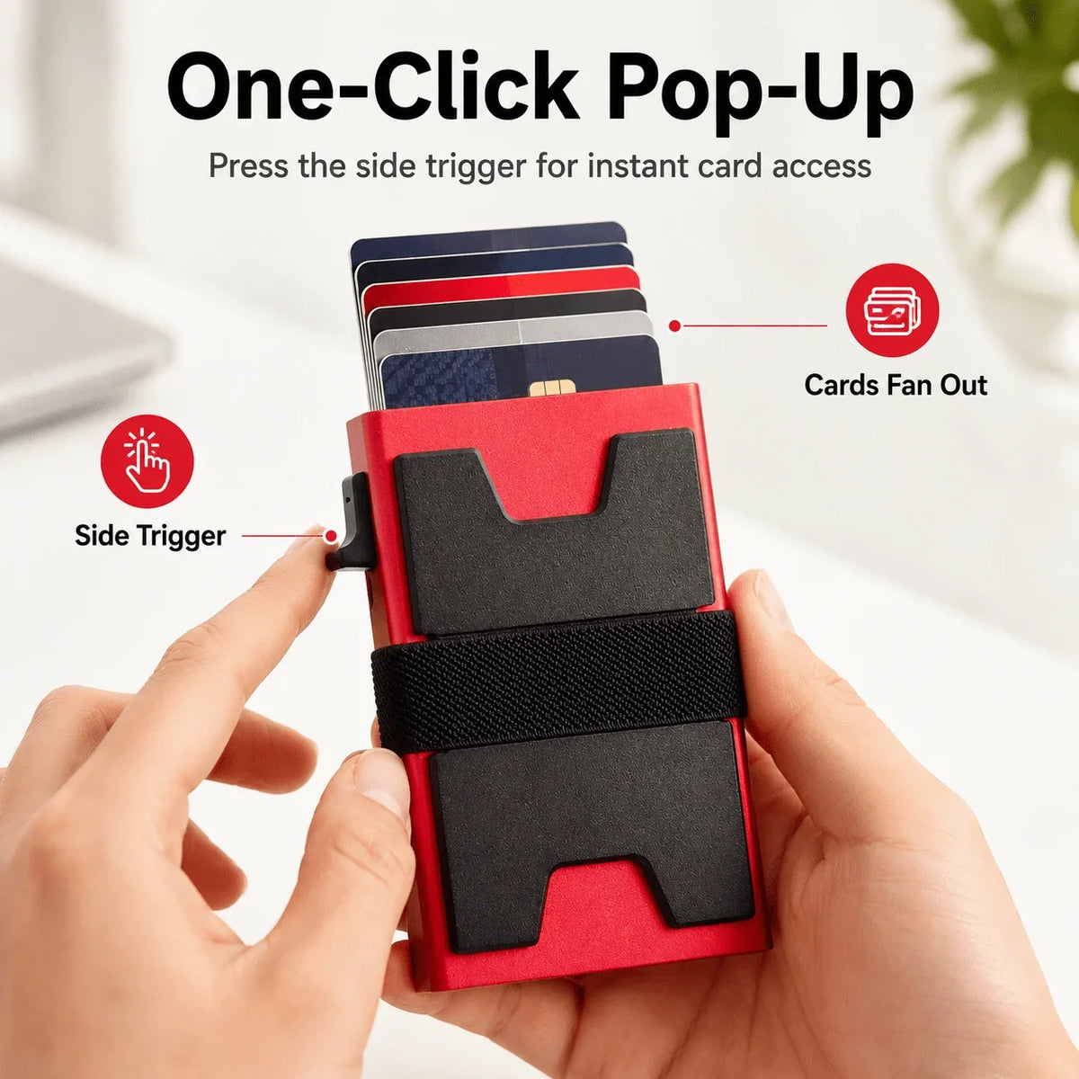 Slim RFID Blocking Aluminum Card Holder Wallet