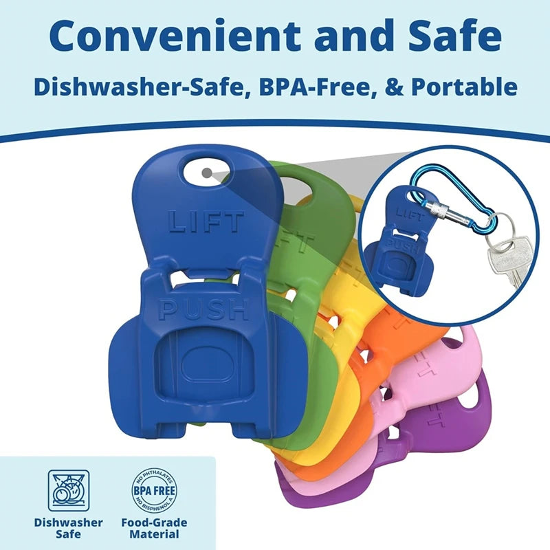 Color-Coded Can Opener with Finger Guard
