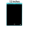 Schwarzes 12-Zoll-Zeichen-Tablet mit verstellbarer LCD und hellblauer Einfassung.