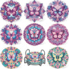 DIY Diamond Art Coaster Set with Holder – 8 Acrylic Coasters for Home Decor and Gifting
