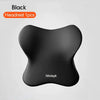 Black memory foam car headrest and lumbar support cushion