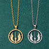 Stainless Steel Jedi Order Pendant Necklace