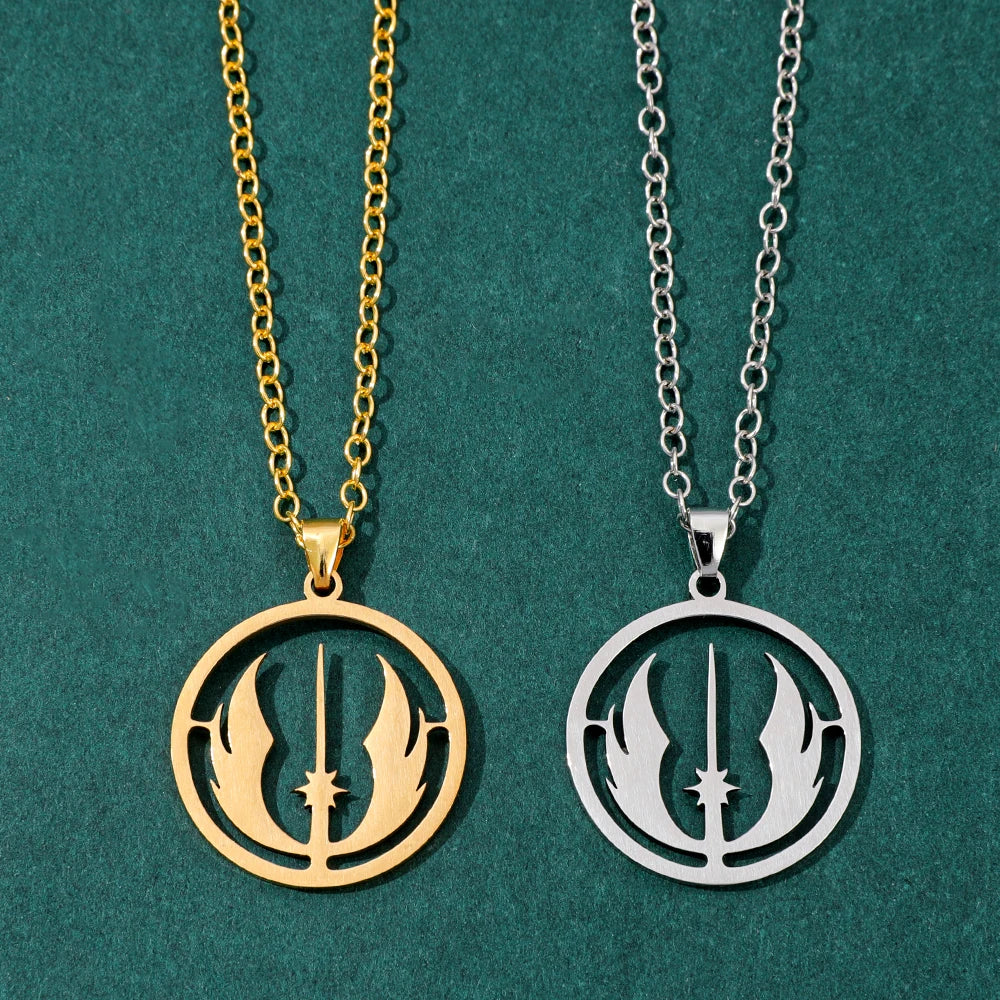 Stainless Steel Jedi Order Pendant Necklace
