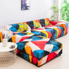 Printed L-Shape Sofa Cover with Elastic Edge