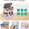 Insulated Double-Deck Lunch Bag with Leakproof Lining