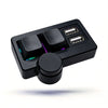 Black RGB backlit hot-swappable mini mechanical keyboard with a multimedia knob and USB ports