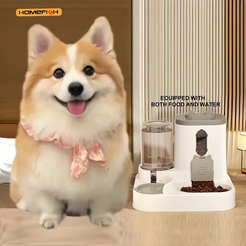 Automatic Cat Food and Water Dispenser