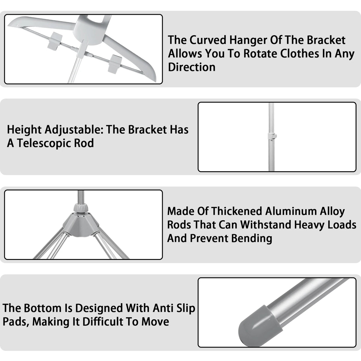 Adjustable Telescopic Garment Steamer Stand