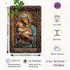 Vintage Aluminum Wall Art – Our Lady of Guadalupe Retro Sign