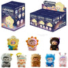 A collection of MONBOO Emotional Weather Station collectible blind box toys featuring various characters.