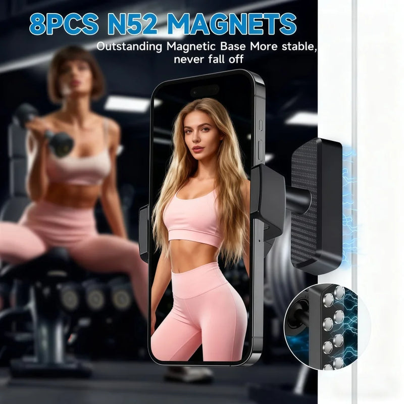 Magnetischer Fitness-Handyhalter mit 360°-Drehung