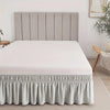 Adjustable Elastic Bed Skirt with Ruffle Trim