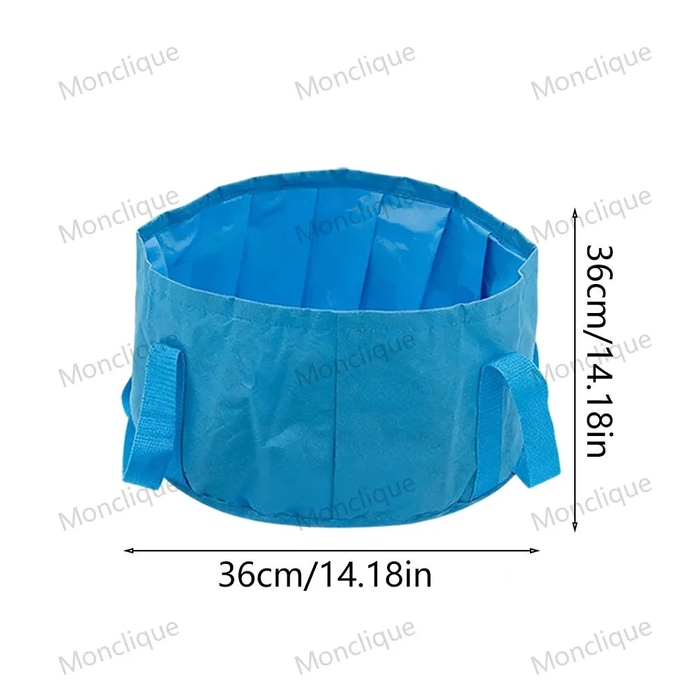 Foldable Foot Bath Basin – Portable Spa Basin for Travel, Camping, and Poolside Use