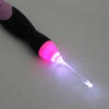 LED Lighted Crochet Hook Set with USB Rechargeable Handle
