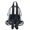 Clear Transparent Backpack for Women – Durable PVC Travel & School Bag