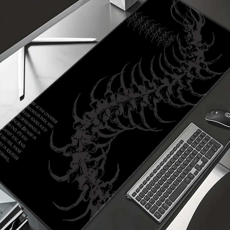 Large Gothic Centipede Gaming Mouse Pad with Spine Ribs