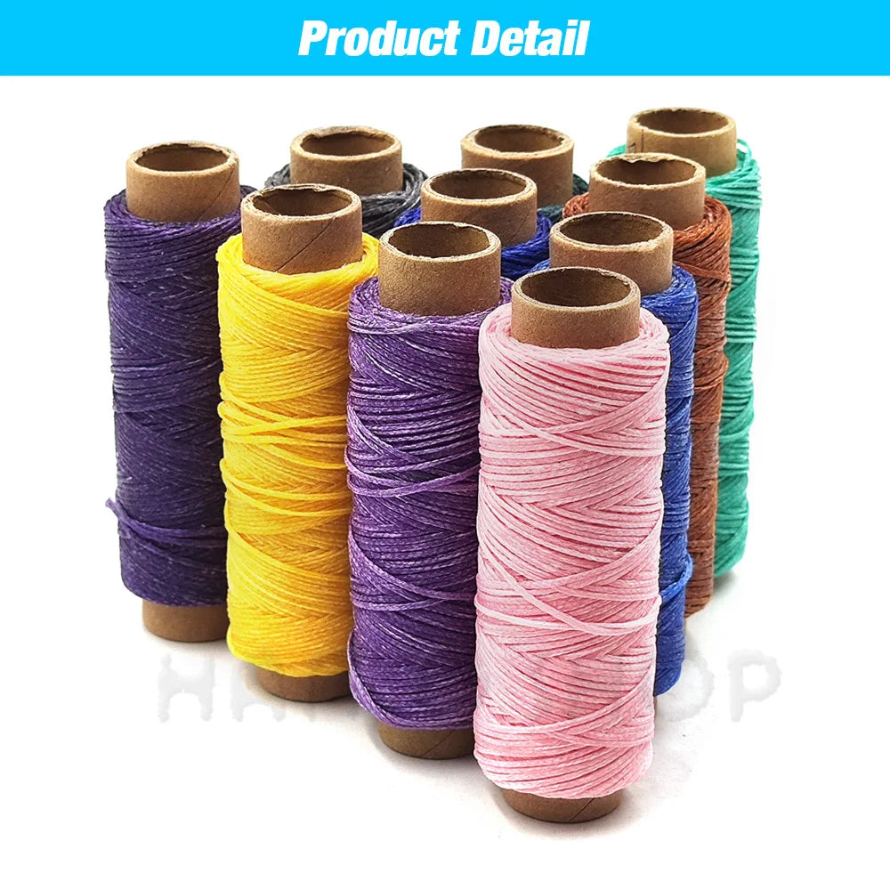 Flat Waxed Polyester Thread for Leathercraft and Sewing