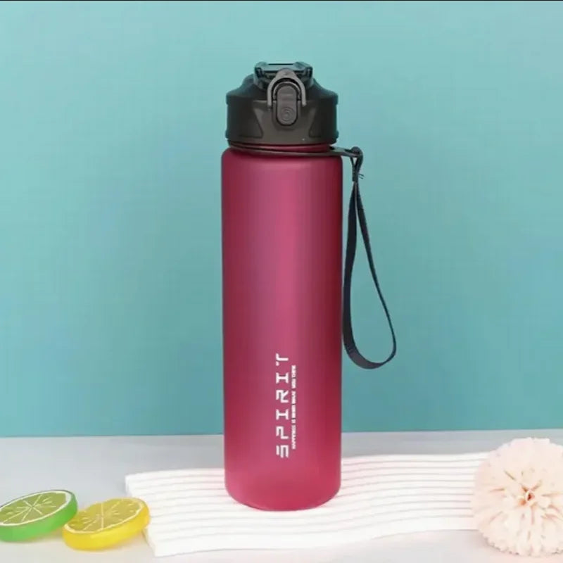 Motivational Time-Marker Water Bottle with Straw