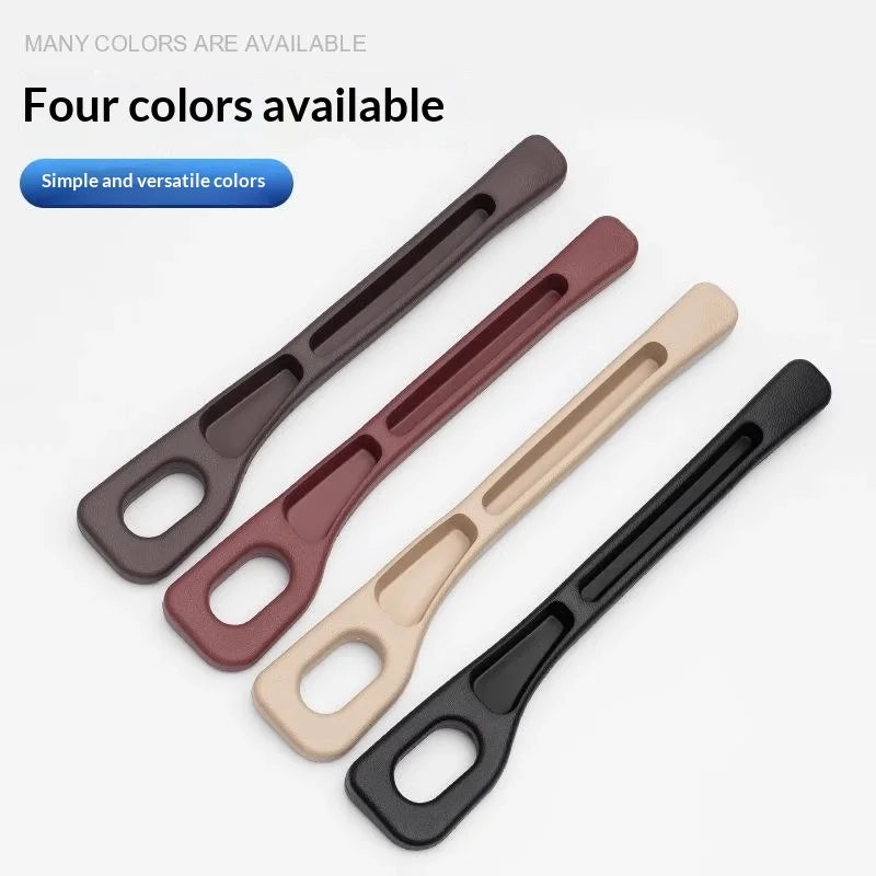 Four color car seat gap plug strips shown in various shades including brown, maroon, beige, and black.