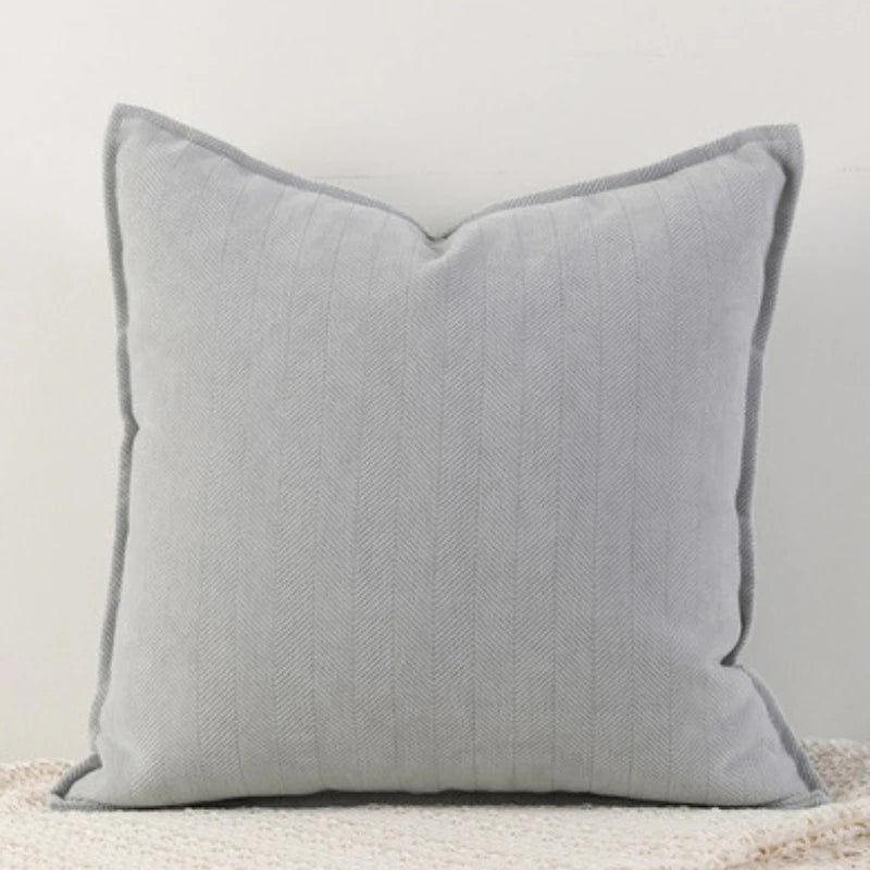 Soft Chenille Throw Pillow Covers – Nordic Solid Design for Couch & Bed