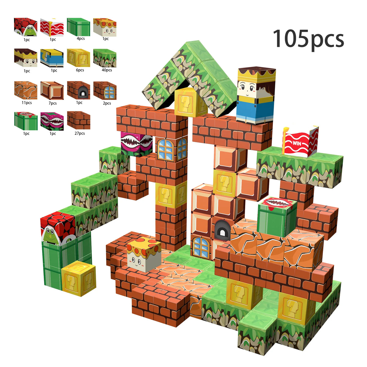 Magnetische Bausteine für Kinder