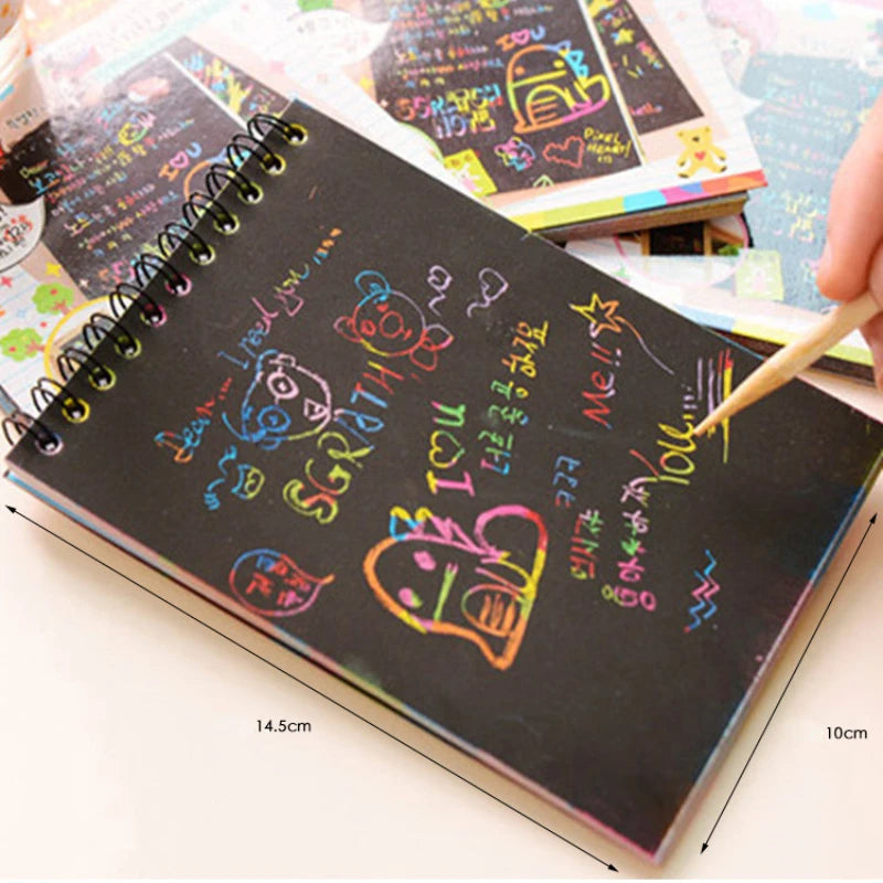 Colorful Magic Scratch Art Book Set for Kids
