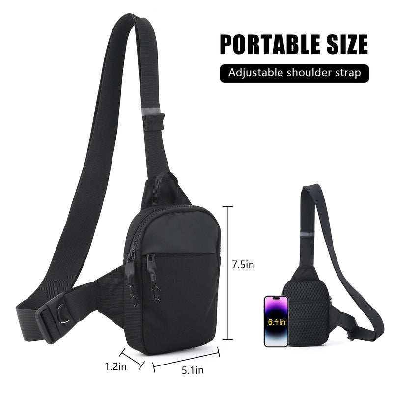 Compact RFID-Blocking Crossbody Bag