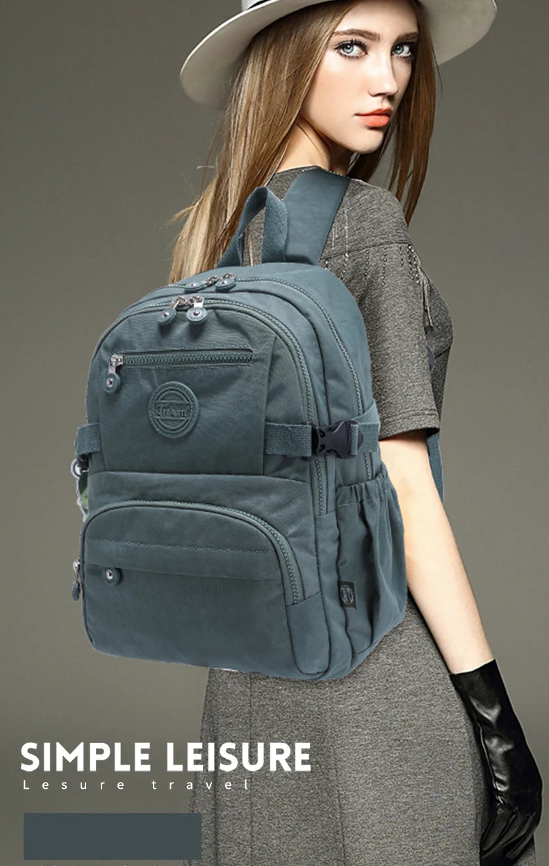 Water-Resistant Travel Backpack with Laptop Compartment