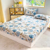 Botanical Floral Fitted Sheet – Soft Polyester Bedding for Everyday Comfort