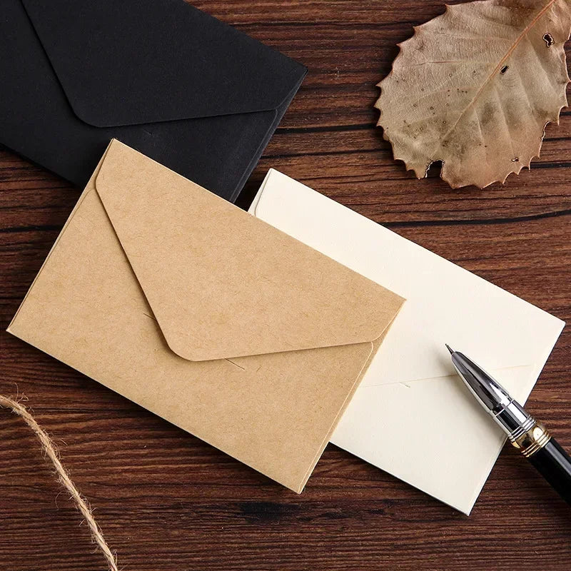 Classic Kraft Paper Envelopes with Window for Weddings & Gifts