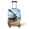 Elastic Aircraft Print Luggage Protector Cover