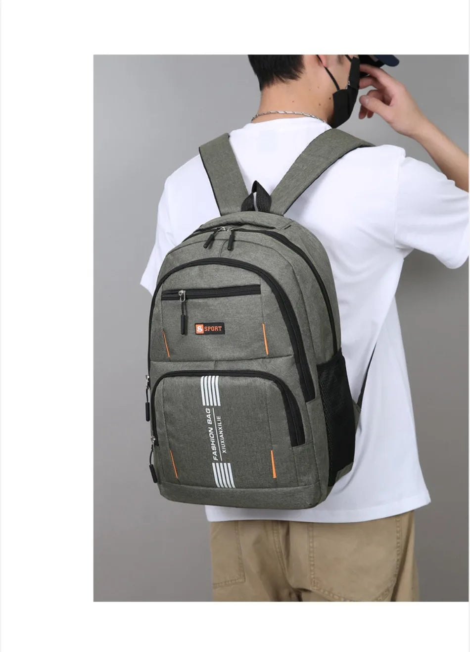 Versatile Commuter Backpack for Men – Lightweight with 15" Laptop Compartment