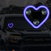Solar Powered Heart-Shaped LED Light for Car Rear Window