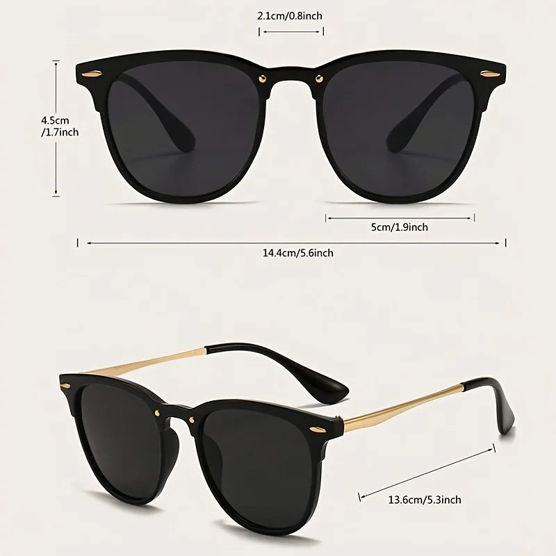 Designer Cat-Eye Metal Frame Sonnenbrille