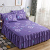 Floral Ruffle Bed Skirt with Matching Pillowcases