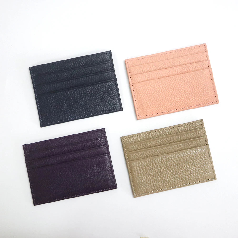 Genuine Leather Credit Card Holder – Slim ID & Card Case