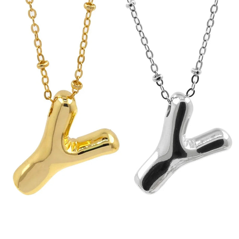 Personalized Initial Letter Pendant Necklace