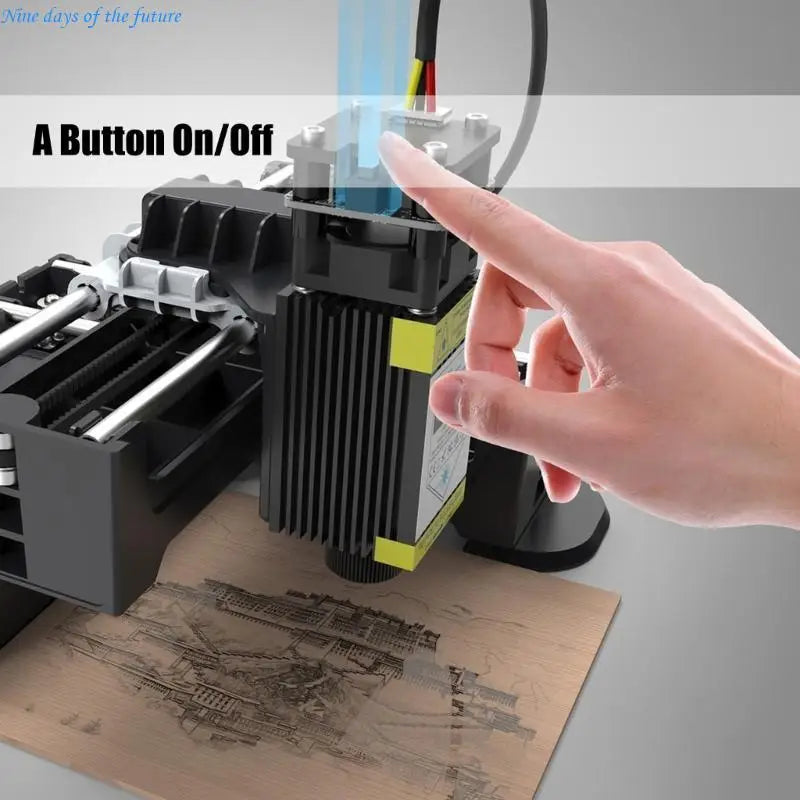 Compact Desktop Laser Engraver for Wood, Acrylic & Leather