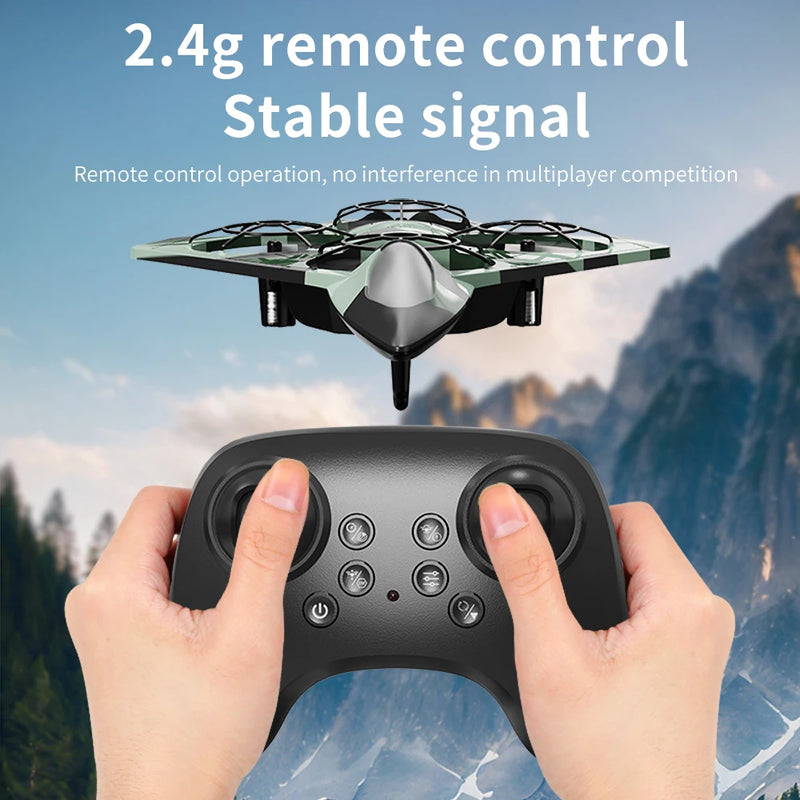 RC Stunt Fighter Airplane with Auto-Hover