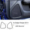 Carbon fiber interior trim kit for Dodge Charger featuring an ABS material grille piece.
