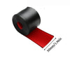 Roll of black self-adhesive PVC car side skirt and door edge protection strip measuring 50mm wide.