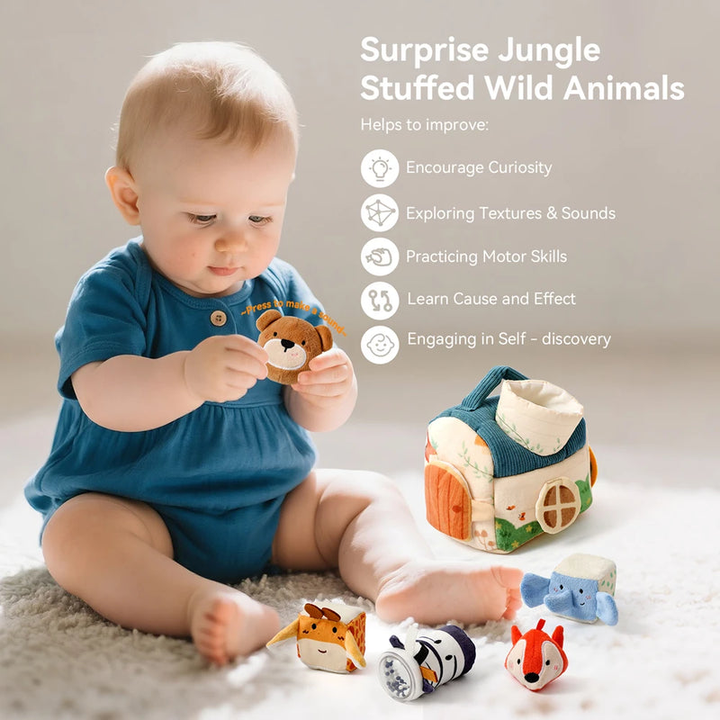 Musical Plush Farm Barn with Touch-Sensitive Animals
