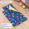 Dinosaur Toddler Nap Mat with Removable Pillow and Fleece Blanket
