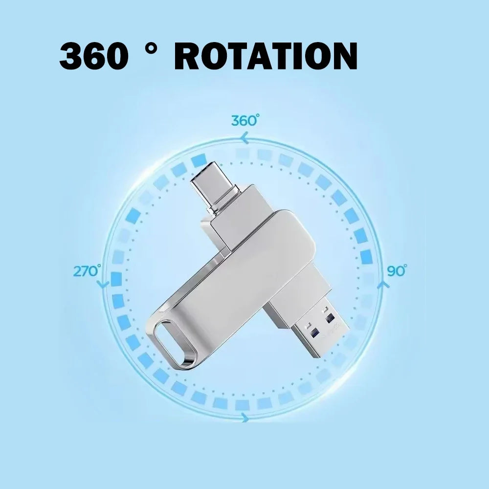 Dual USB-C and USB 3.0 Flash Drive